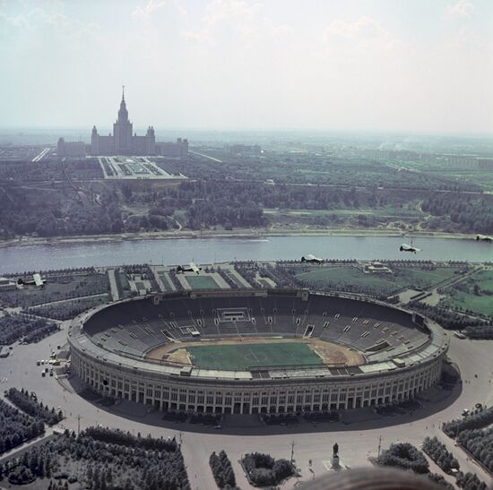The Luzhniki Stadium in Moscow