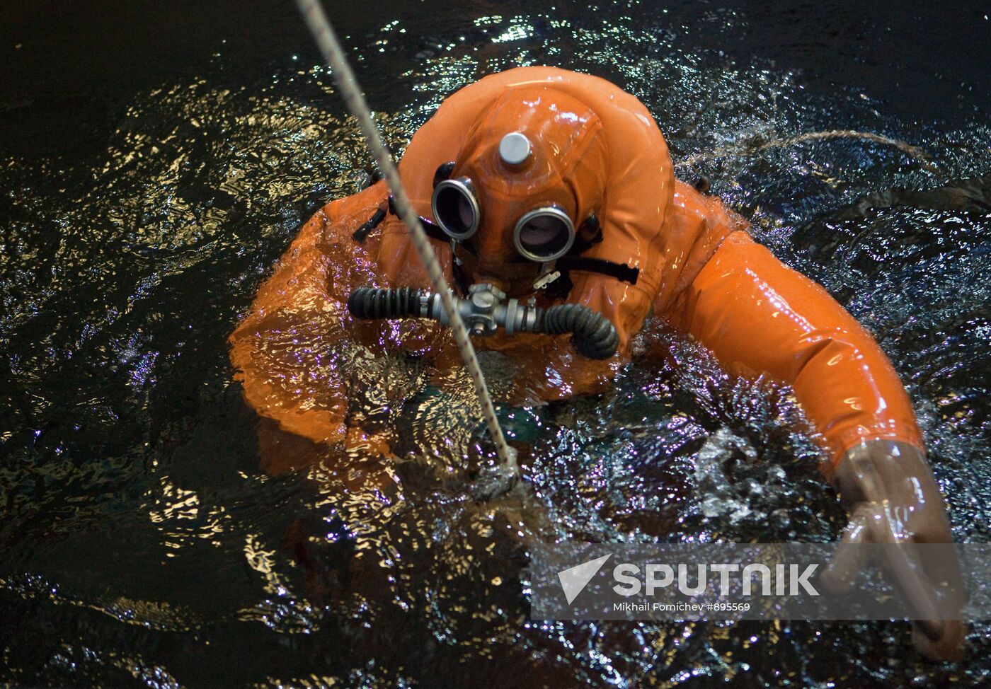 Nuclear submarine crew drills