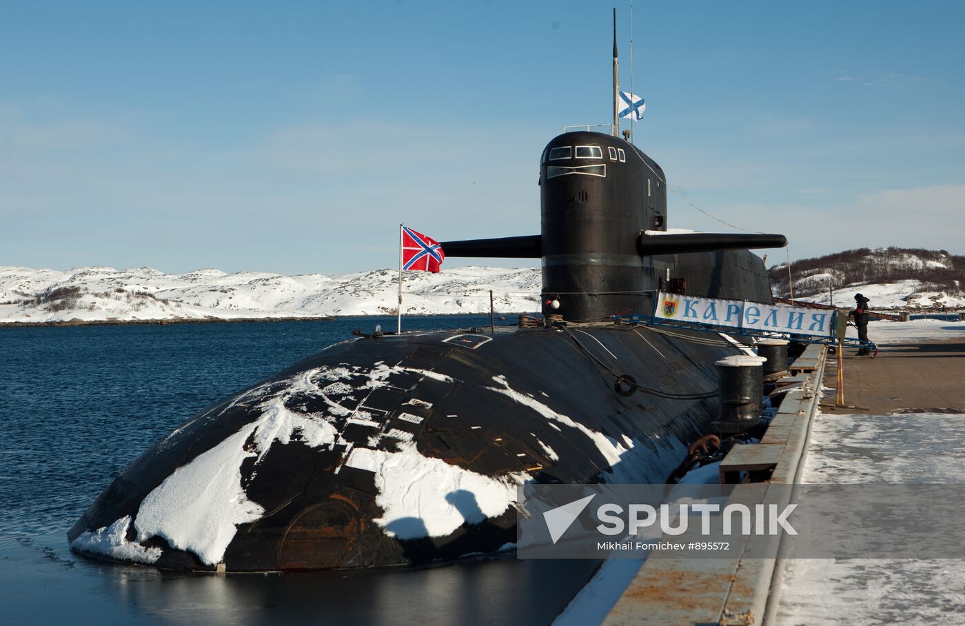 Nuclear submarine crew drills