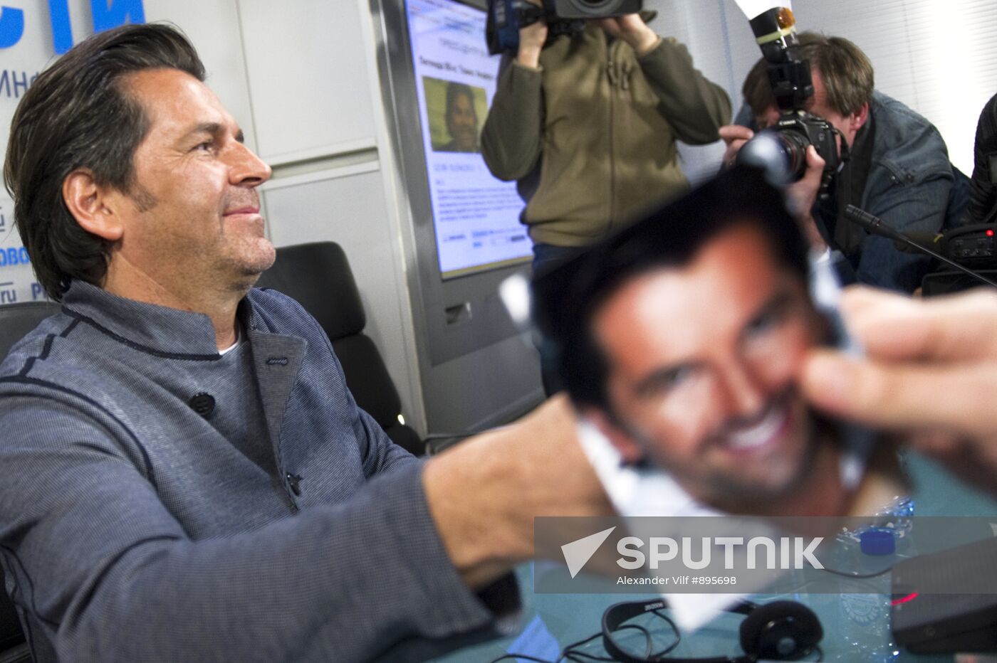 Press conference of singer Thomas Anders