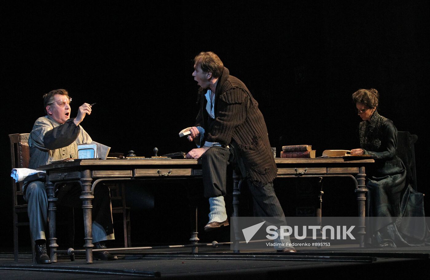 Yevgeny Karelskikh, Alexei Guskov and Lydia Velezheva