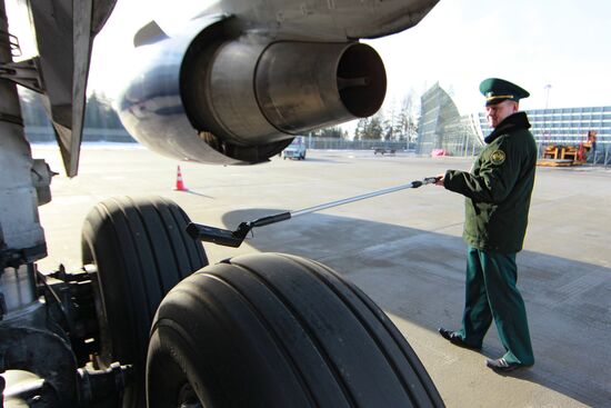 Radiation tests in aircraft and baggage at Sheremetyevo airport