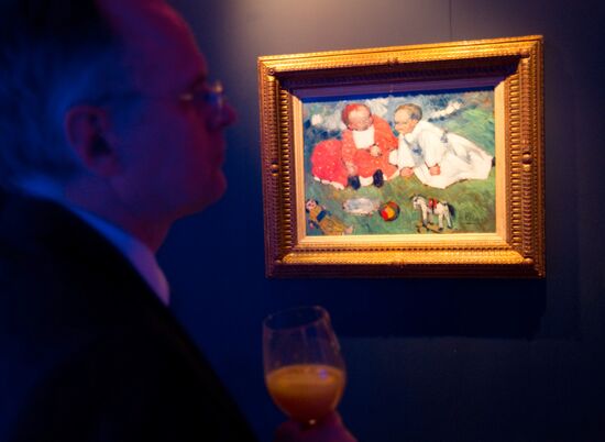 Opening of Christie's exhibition auction in Moscow