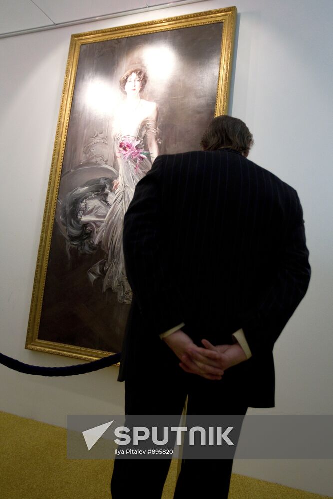 Opening of Christie's exhibition auction in Moscow