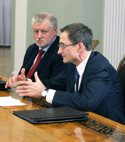 Sergei Mironov and Nikolai Levichev