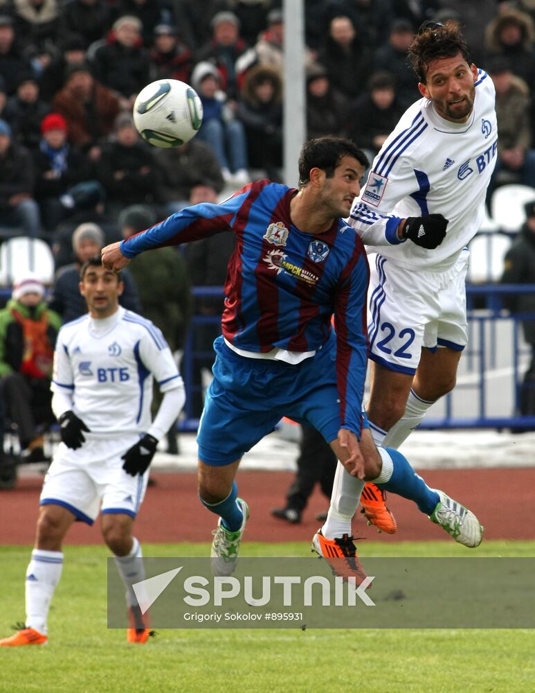Football. Premier League. Match Volga - Dinamo