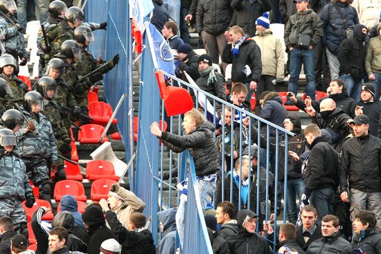 Football. Premier League. Match Volga - Dinamo