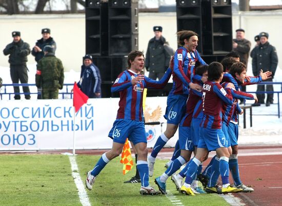 Football. Premier League. Match Volga - Dinamo