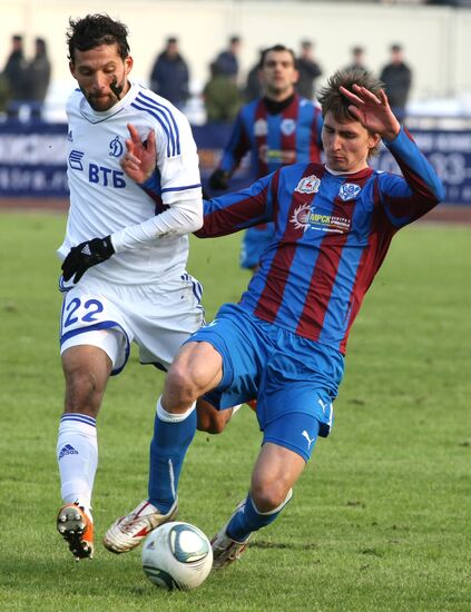 Football. Premier League. Match Volga - Dinamo