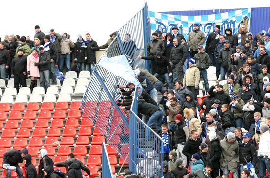 Football. Premier League. Match Volga - Dinamo