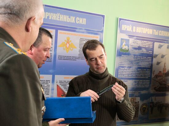 Dmitry Medvedev visits 45th Airborne Regiment