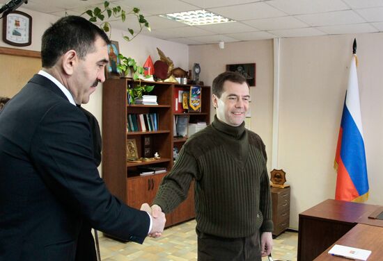 Dmitry Medvedev meets Yunus-Bek Yevkurov