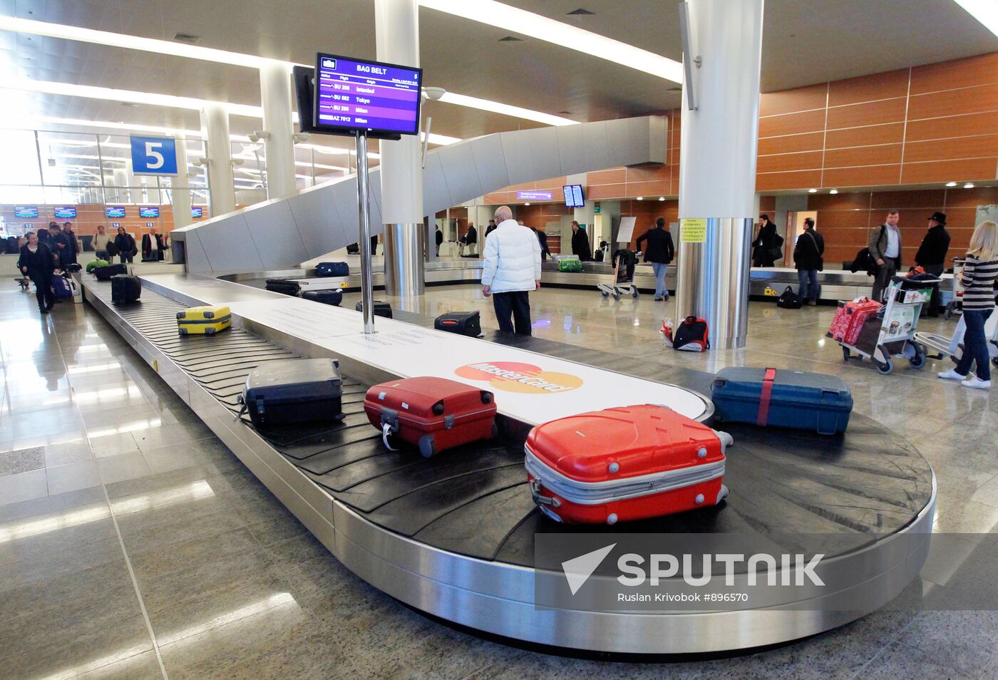 Baggage claim zone at Sheremetyevo airport