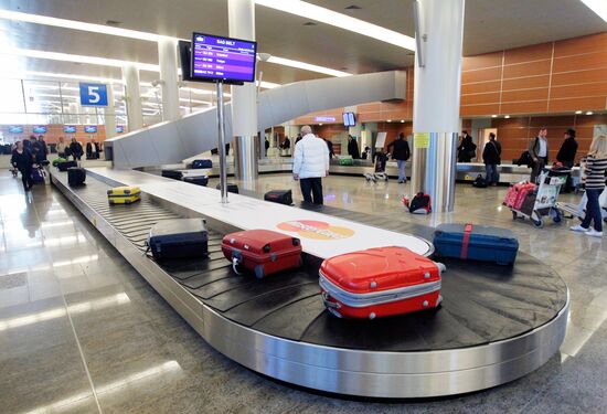 Baggage claim zone at Sheremetyevo airport