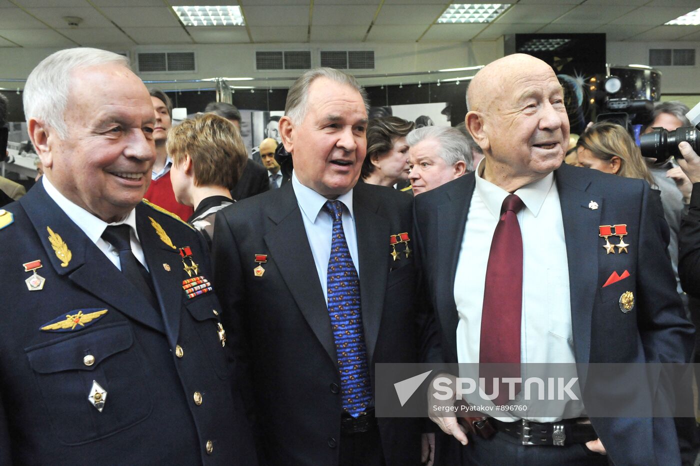 Victor Gorbatko, Valery Kubasov and Alexei Leonov