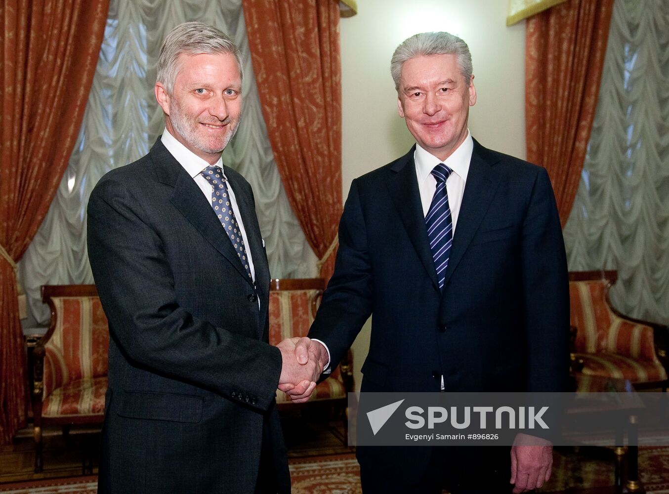 Moscow Mayor Sergei Sobyanin meets Crown Prince Philippe