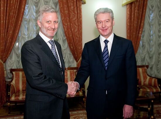 Moscow Mayor Sergei Sobyanin meets Crown Prince Philippe
