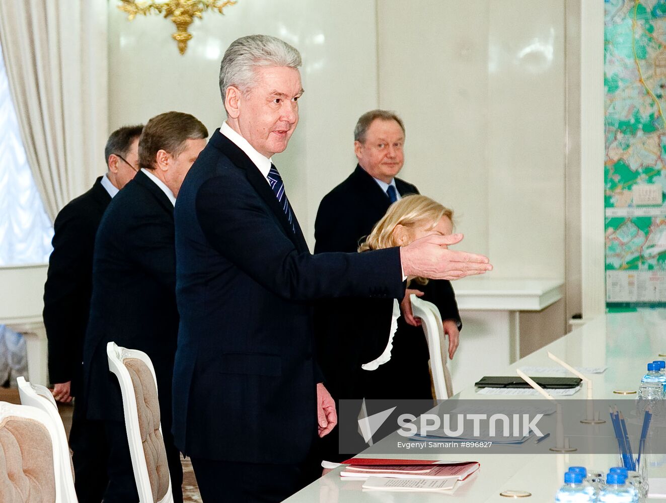 Moscow Mayor Sergei Sobyanin meets Crown Prince Philippe