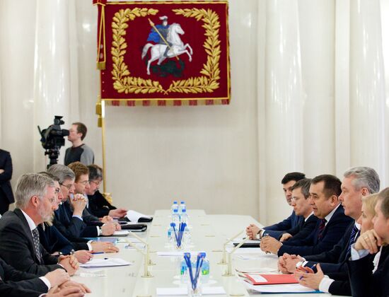 Moscow Mayor Sergei Sobyanin meets Crown Prince Philippe