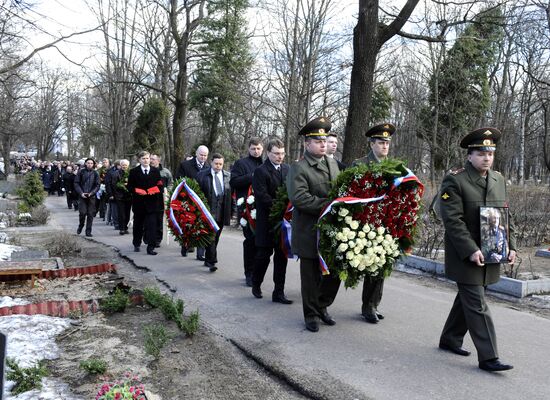 Funeral of former Soviet partisan Vasily Kononov held in Riga