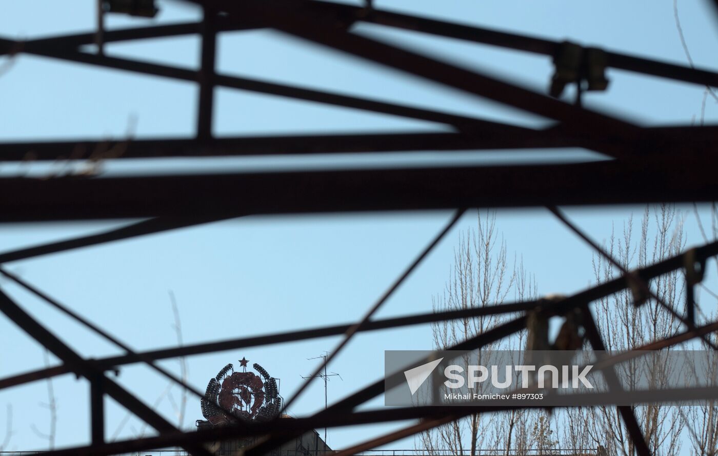 Exclusion zone around the Chernobyl nuclear power plant