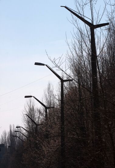 Exclusion zone around the Chernobyl nuclear power plant