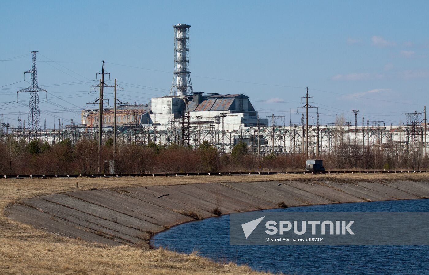 Exclusion zone around the Chernobyl nuclear power station