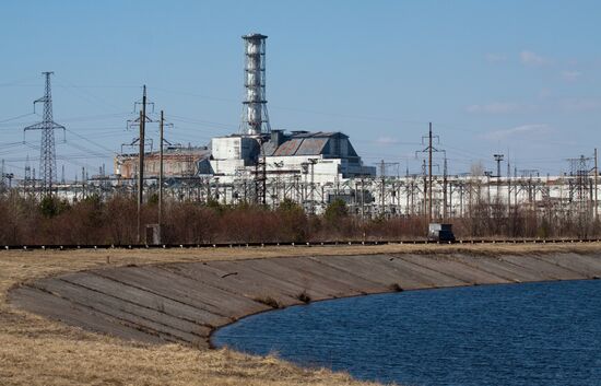 Exclusion zone around the Chernobyl nuclear power station