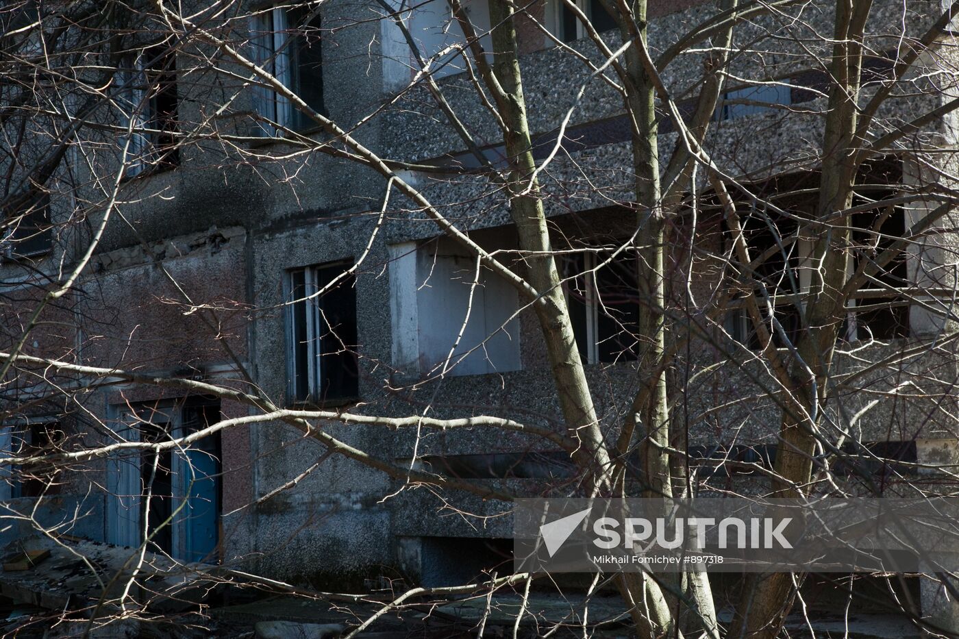 Exclusion zone around Chernobyl nuclear power plant