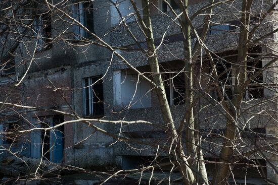 Exclusion zone around Chernobyl nuclear power plant