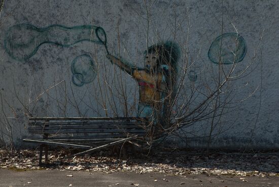 Exclusion zone around the Chernobyl nuclear power station