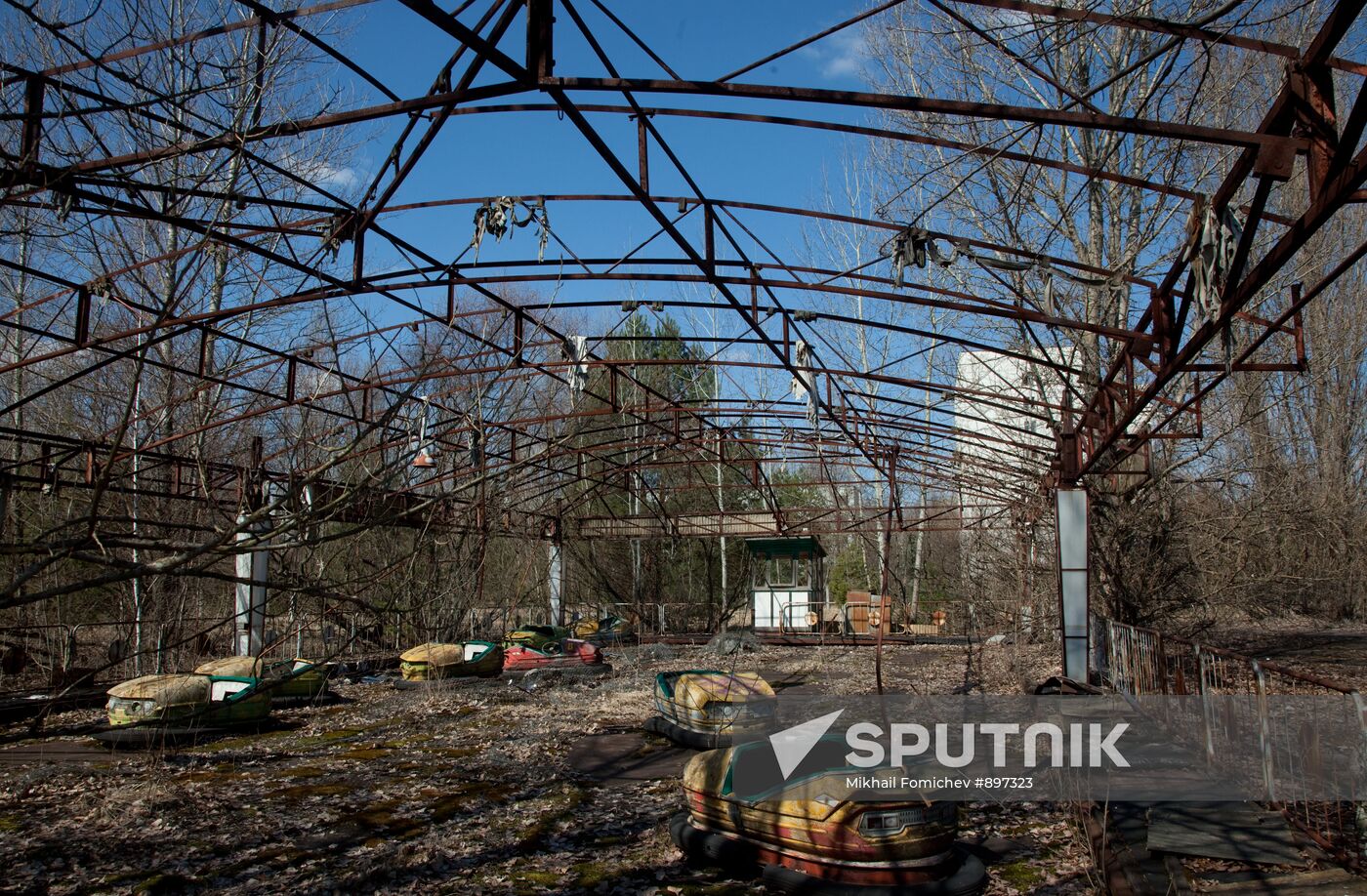 Exclusion zone around the Chernobyl nuclear power station