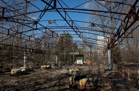 Exclusion zone around the Chernobyl nuclear power station