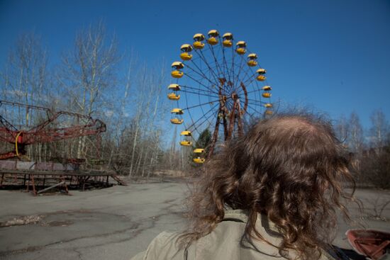 Exclusion zone around the Chernobyl nuclear power station