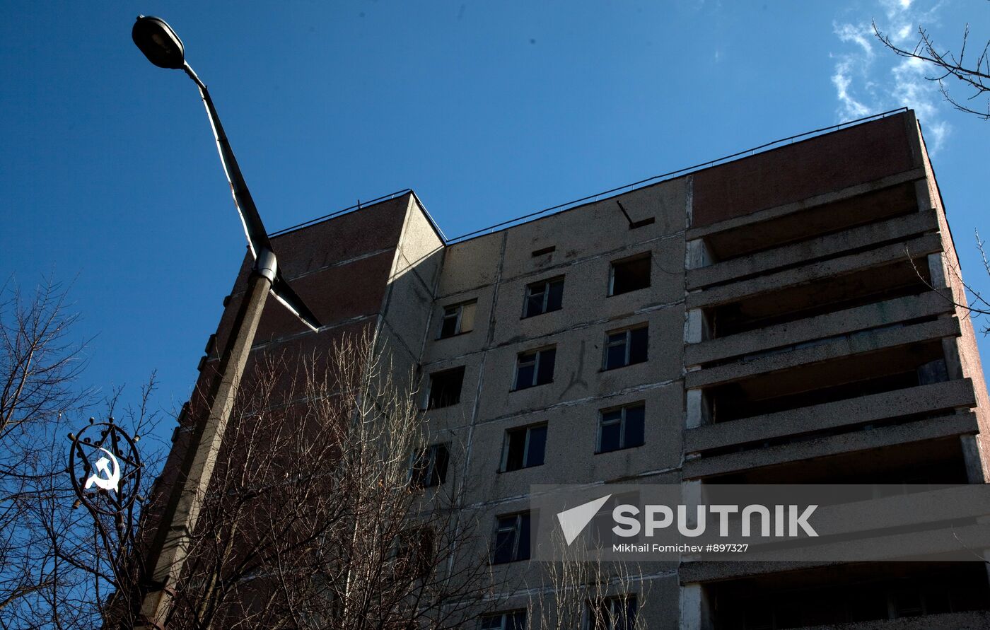 Exclusion zone around the Chernobyl nuclear power station