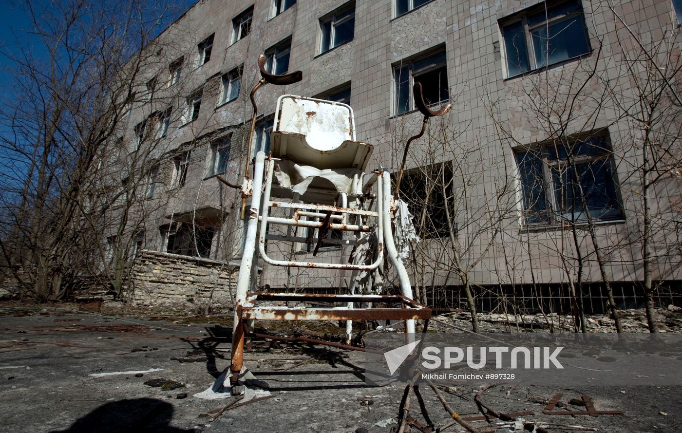 Exclusion zone around the Chernobyl nuclear power station