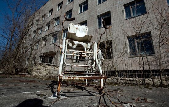 Exclusion zone around the Chernobyl nuclear power station