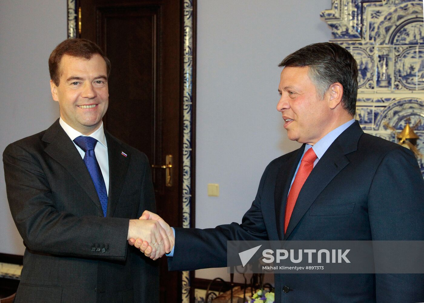 Dmitry Medvedev meeting Abdullah II