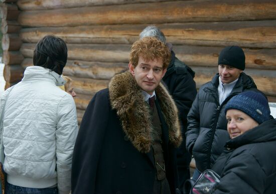 Shooting of movie "Raputin" with Gérard Depardieu