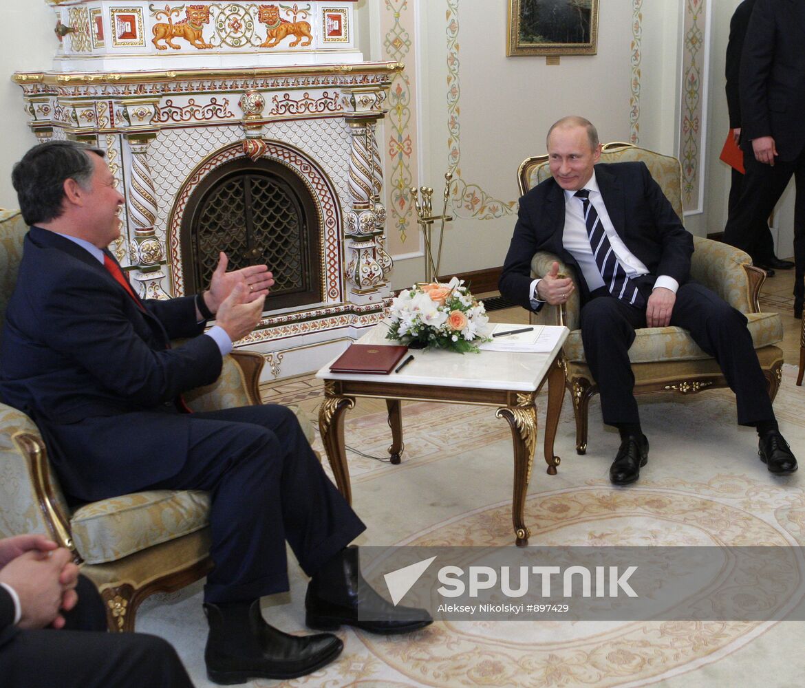 Vladimir Putin meeting Abdullah II