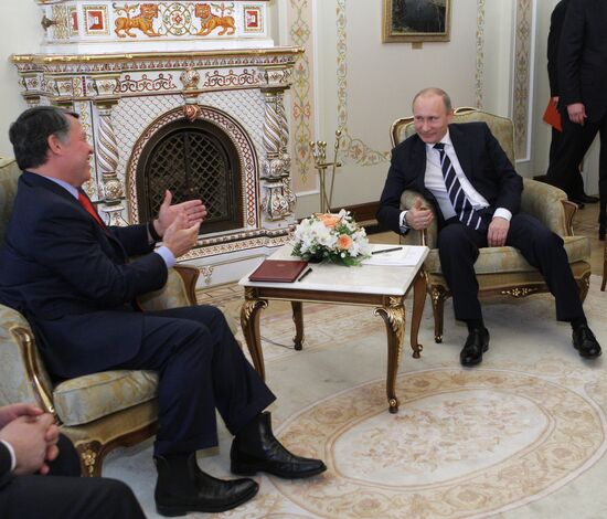 Vladimir Putin meeting Abdullah II