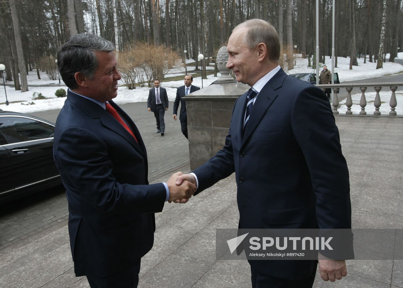 Vladimir Putin meeting Abdullah II