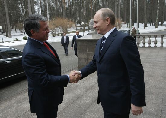 Vladimir Putin meeting Abdullah II