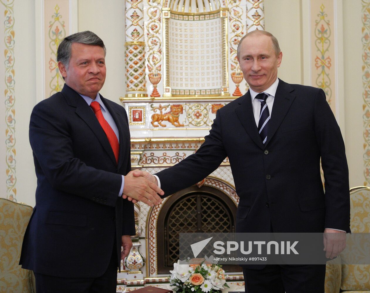 Vladimir Putin meeting Abdullah II
