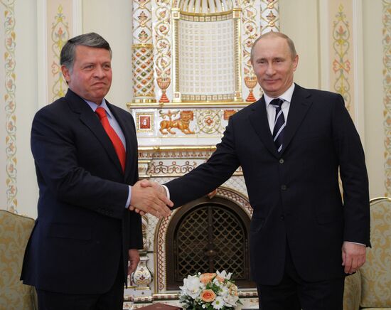 Vladimir Putin meeting Abdullah II