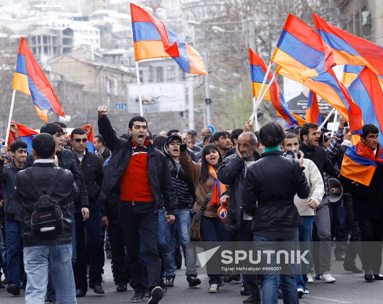 Opposition rally in Yerevan