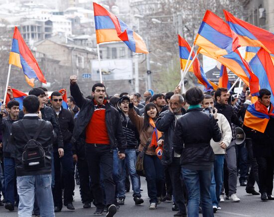 Opposition rally in Yerevan