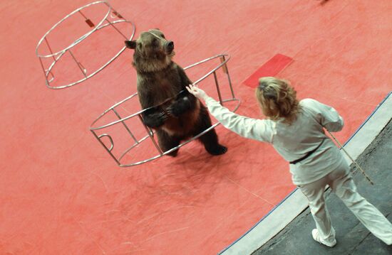 Animal tamer Olga Kudryavtseva