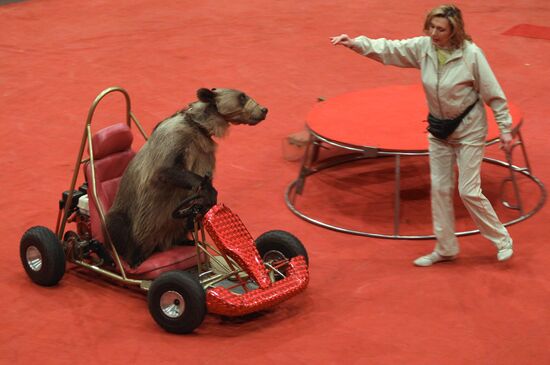 Animal tamer Olga Kudryavtseva