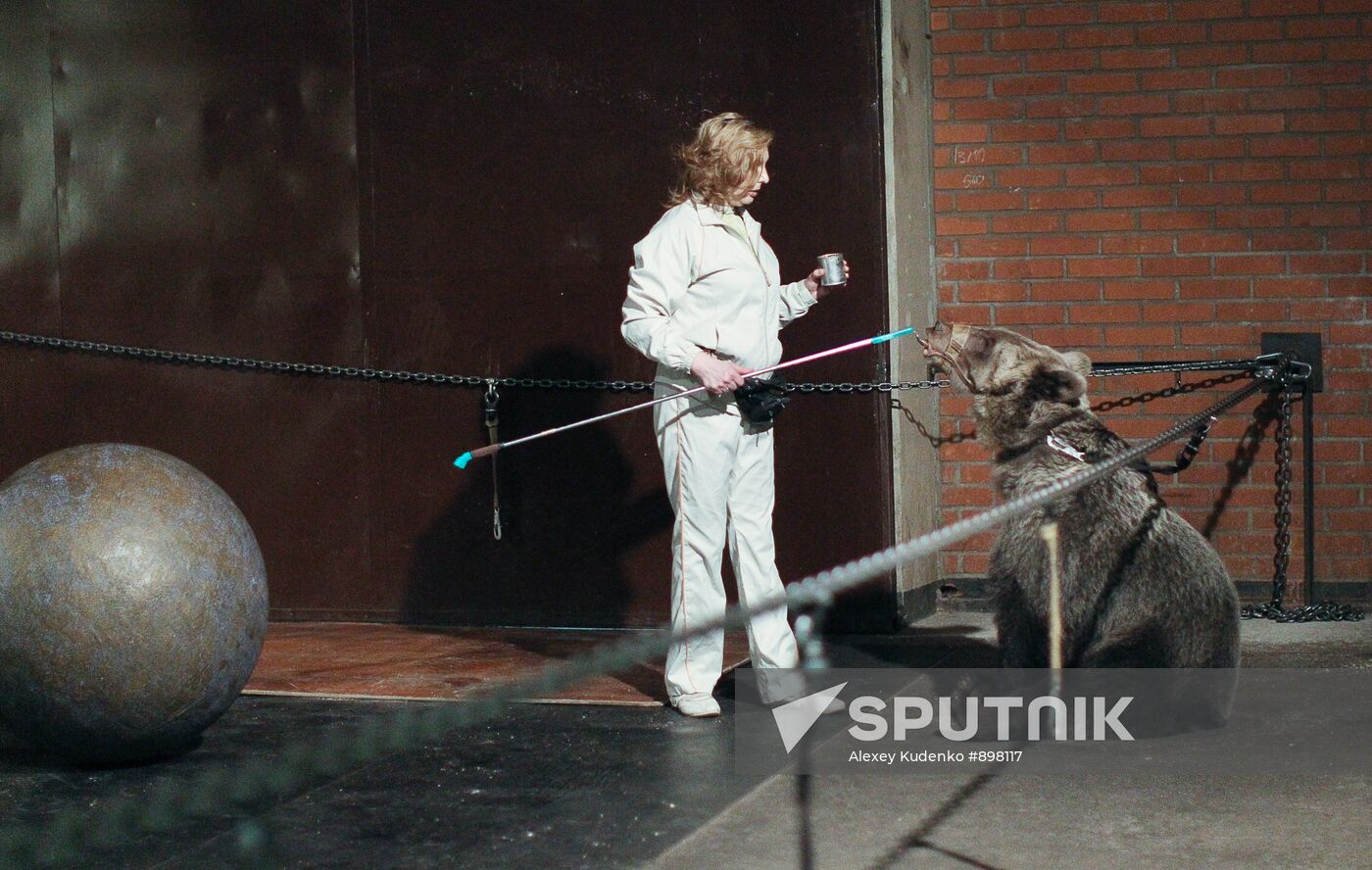 Animal tamer Olga Kudryavtseva